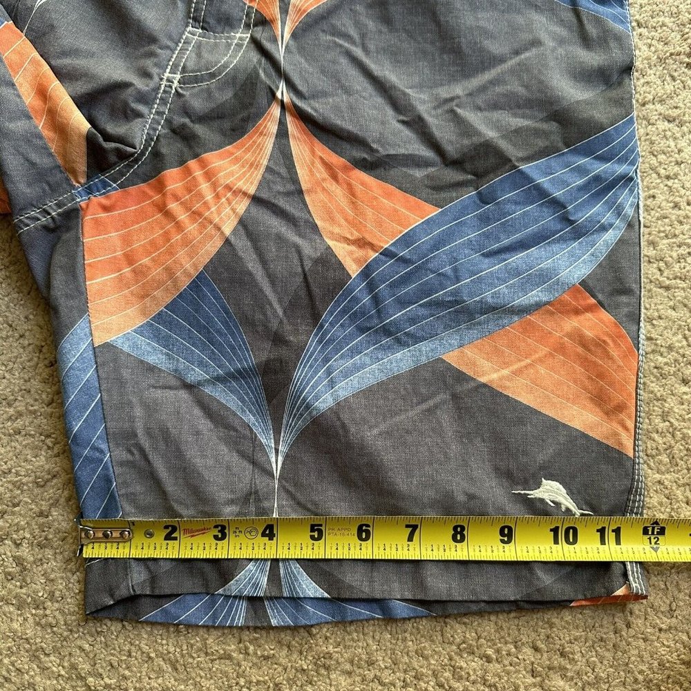Tommy Bahama Swim Trunks Men's Large 34x8.5 Mesh Lined Board Shorts Drawstring - Picture 9 of 11